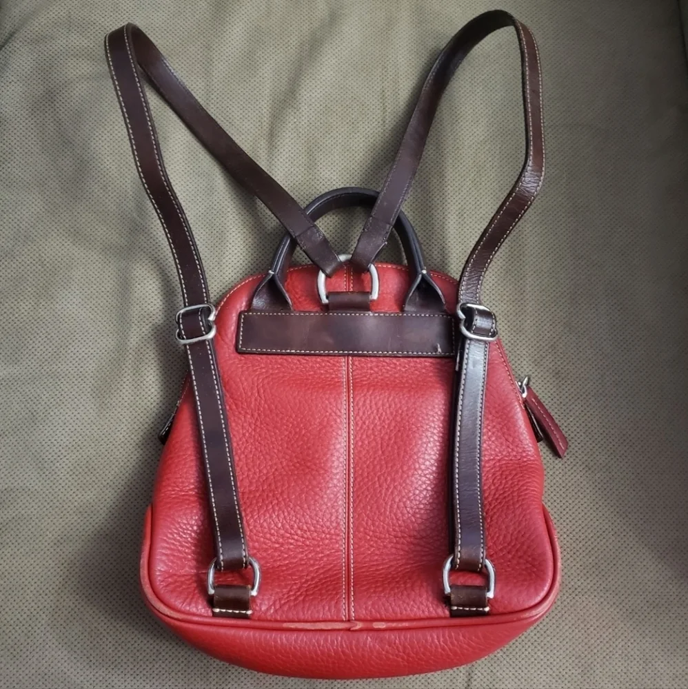 Dooney & Bourke all weather leather vintage red backpack